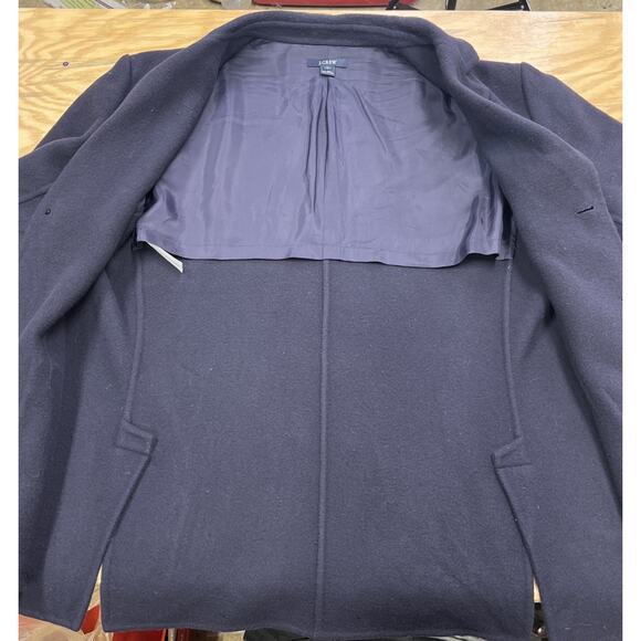 J Crew Blazer Wool Unstructured Sport Coat Jacket Casual Blue Size XL Preppy - Picture 7 of 16
